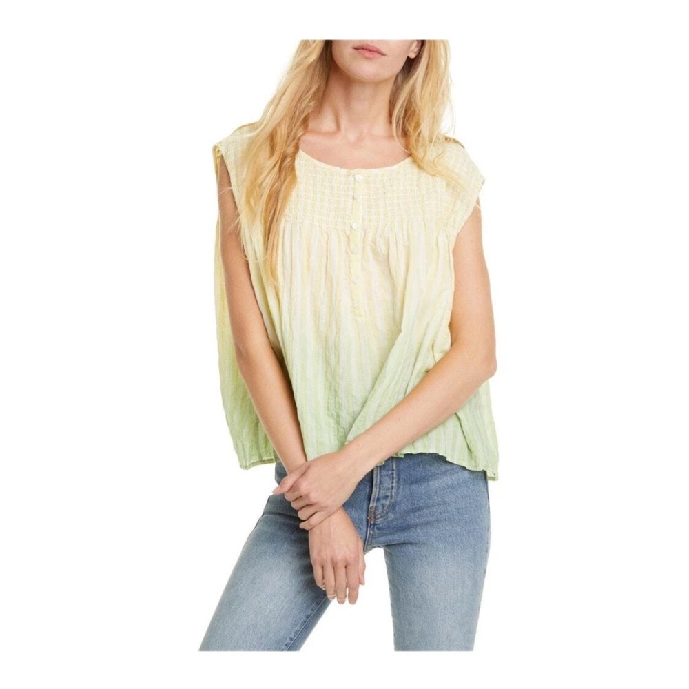 Free People Little Bit Of Something Ombre Cropped Top NEW